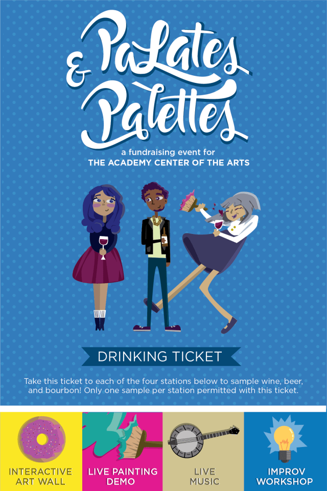 Palates & Palettes fundraiser Drinking Ticket