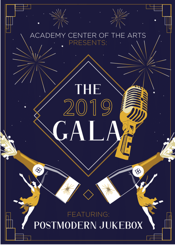 Front of Academy 2019 Gala Invite